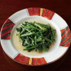 Lightly salted stir-fried green vegetables