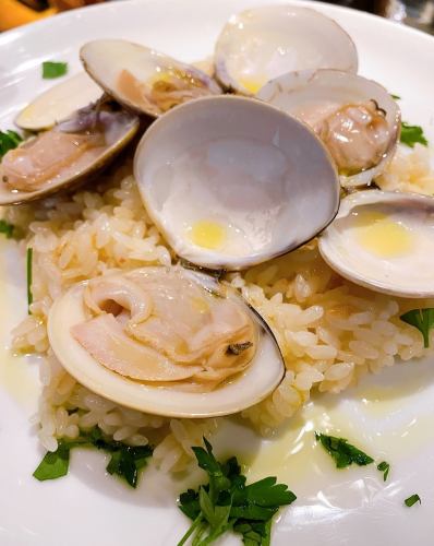 Simple clam risotto
