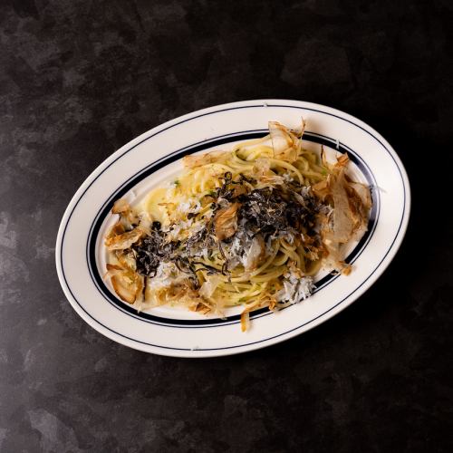 しらすと塩昆布の和風パスタ