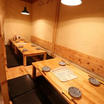 ≪Private room with a digging cot 改 By renovating this spring, a private room that can accommodate many customers has been completed.