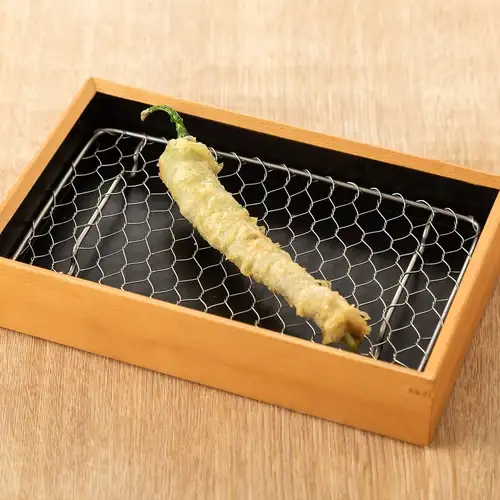 伏見とうがらしの豚巻き天