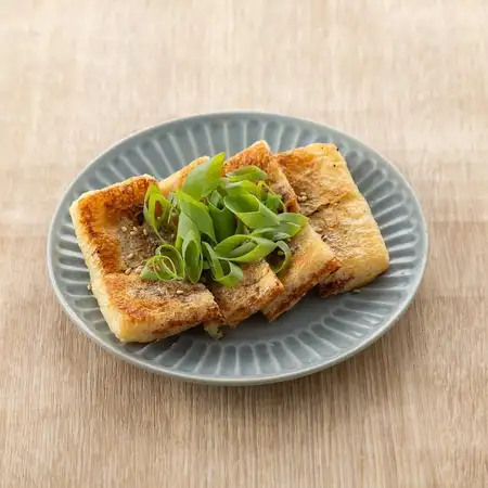 お揚げのねぎ味噌挟み焼き