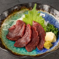 Horse lean sashimi