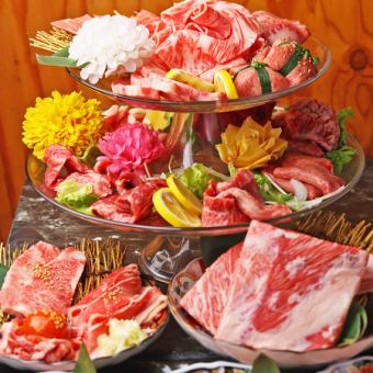 [All-you-can-eat Japanese Black Beef] 95 dishes including seared meat roll sushi and seared Japanese beef yukke sushi are all-you-can-eat! Perfect for welcoming and farewell parties.