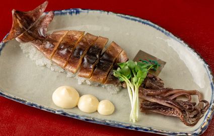 整只带肝鱿鱼干