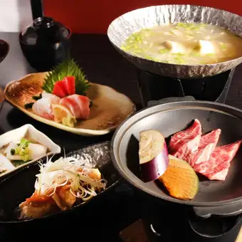 【1人1皿/2時間飲み放題付】メインは国産牛陶板焼き!特選コースコミコミ5000《全8品》