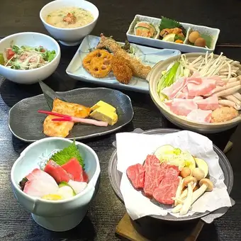 【120分飲放ビール付き】幹事安心！忘年会・新年会１人1皿満足コース6000円