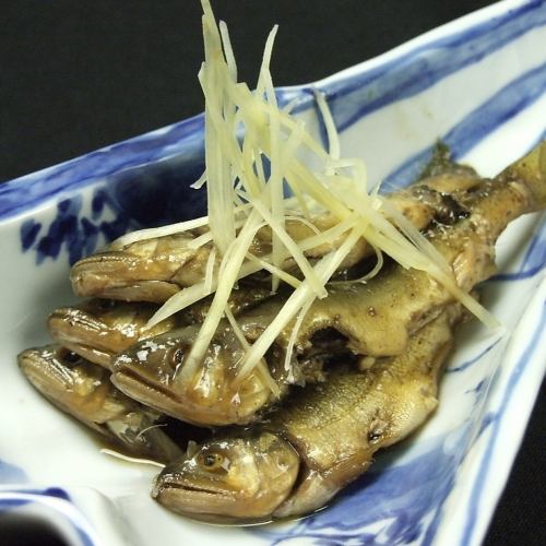 [Lake Biwa] Young sweetfish grilled with ginger