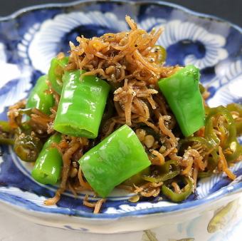 伏見唐辛子とじゃこの炊いたん