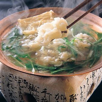 京野菜と鱧の一人鍋