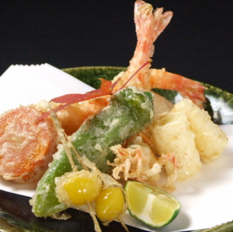 Assorted seasonal tempura