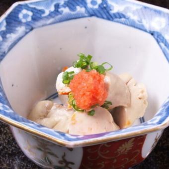 <Mikawa> Monkfish liver steamed in sake