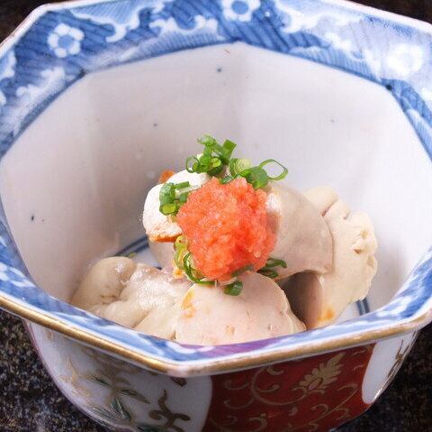 <Mikawa> Monkfish liver steamed in sake