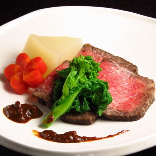 Roasted Matsusaka beef and Kyoto vegetables