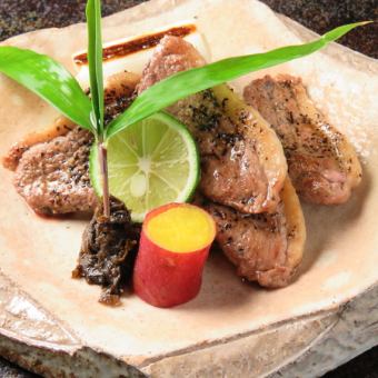 葱と天然真鴨の六味焼