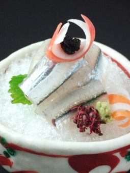 〈三河〉さよりお造り