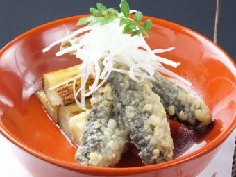 白葱と公魚の南蛮漬け