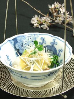 九条葱と蛍烏賊の酢味噌