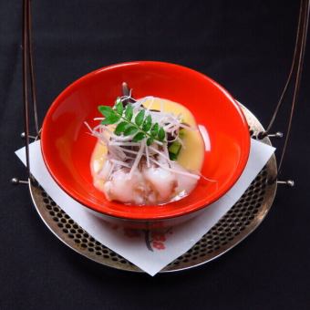 九条葱と鳥貝の酢味噌