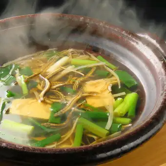 Hot pot with Kyoto vegetables and loach