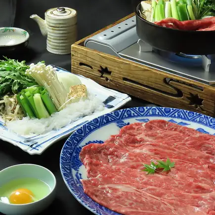 [Sukiyaki Kaiseki Course] 10,000 yen (tax included)