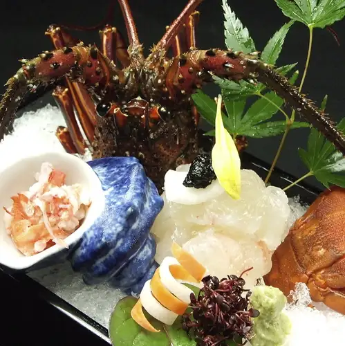 <Shima> Live spiny lobster sashimi
