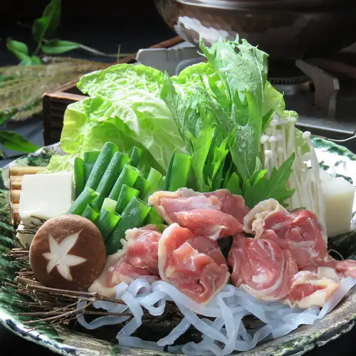 Matsutake mushroom and Cochin chicken hot pot