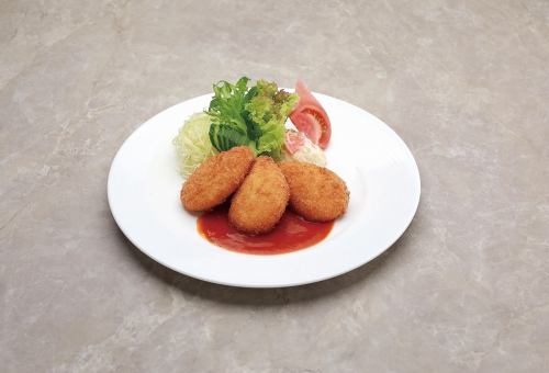 蟹奶油炸肉餅