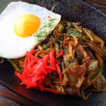 【平日限定】渋谷名物!選べるしぶや焼きそば♪3時間飲み放題付きコース(7品)3200円(税抜)