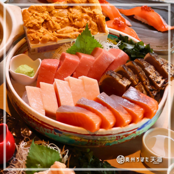 【미야기 능숙한 다테】굴, 쇠고기 츠쿠네, 회, 초밥 등 9종류, 일본술 9종 120분 마시고