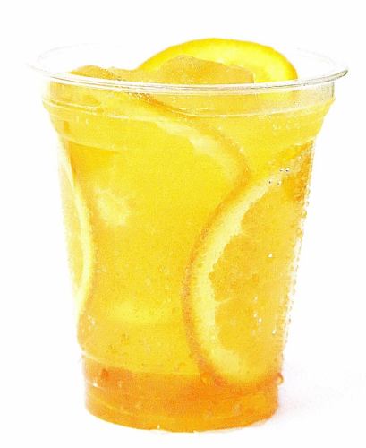 [Sunset Lemonade] Orange spreads slowly!