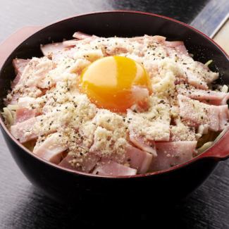 【変わり種1番人気】カルボナーラもんじゃ