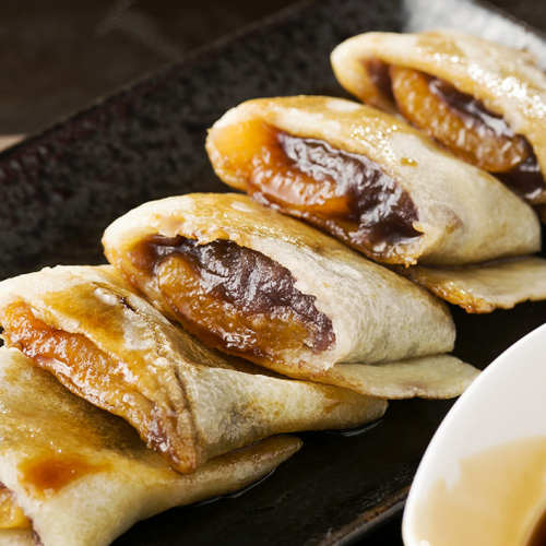 あんこ巻き(あんず付き) /チョコ巻き(くるみ付き)