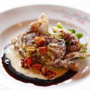 Deep-fried soft shell crab