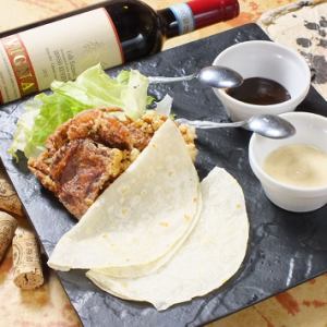 <Specialty> Italian piadina winding of soft shell crab