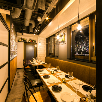 Complete private room with modern adult space [11-16 people private room] For various banquets such as welcome party and farewell party at the company ♪