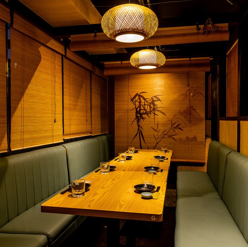 You can enjoy your meal in a relaxed atmosphere.