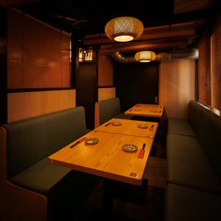 ▽3～5名様も受付中の広々個室をご用意♪錦糸町の喧騒を忘れる隠れ家風な落ち着いた雰囲気の個室をご用意なゆったりとしたプライベート空間で、日頃の疲れを癒しながら、美味しいお食事をお楽しみください。「周りを気にせず食事したい」そんな時にぴったり◎個室でちょっと贅沢気分を味わいませんか？
