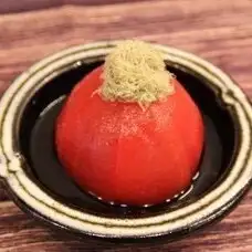 トマトのおひたし　とろろ昆布添え