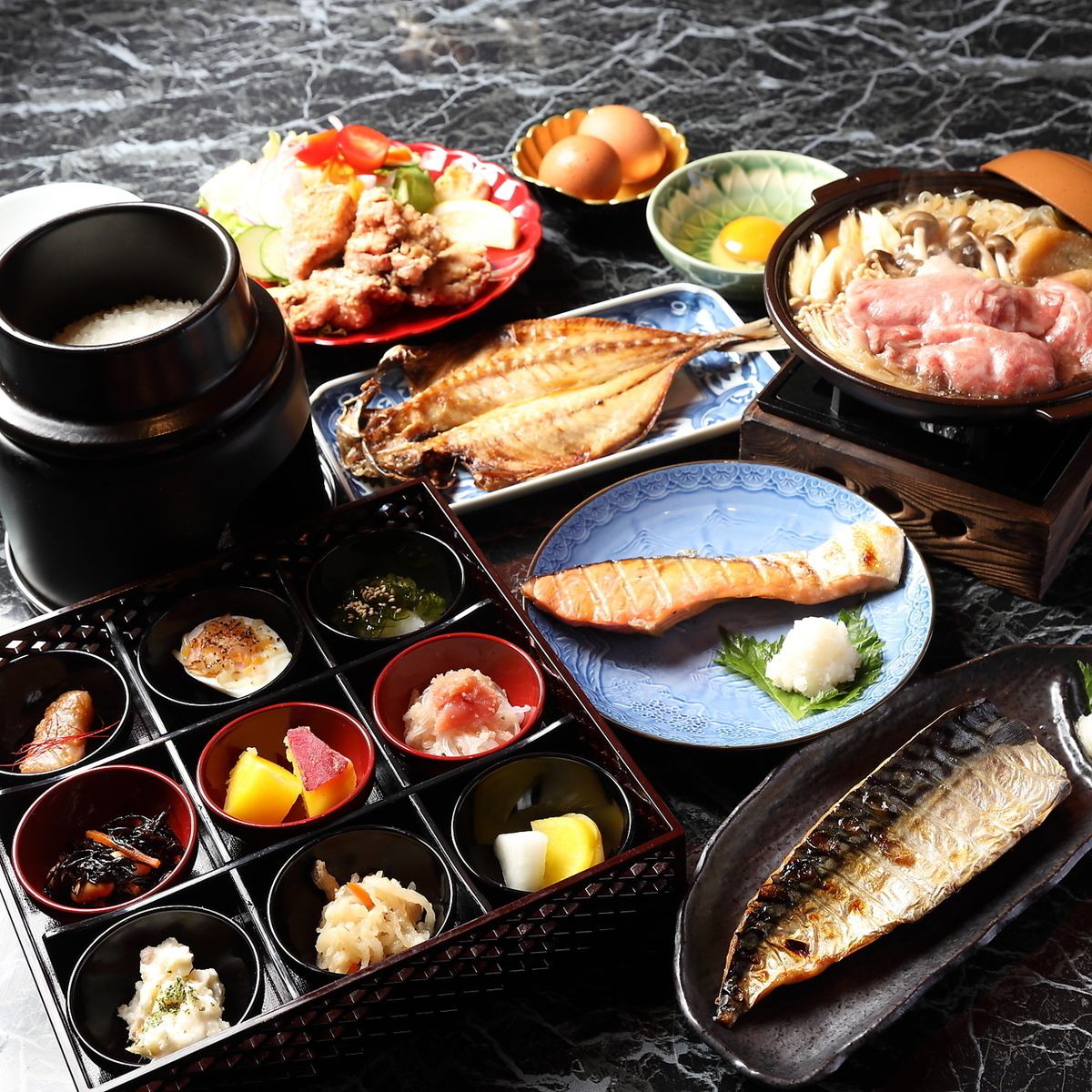 A luxurious Japanese meal at a reasonable price! Dinner can also be enjoyed as a Japanese bar!