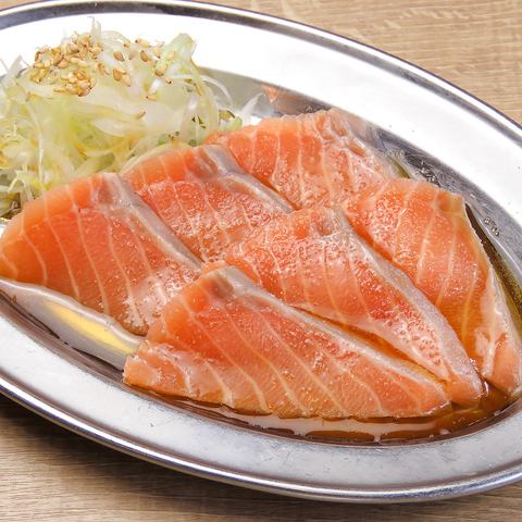 生サーモン薄造り