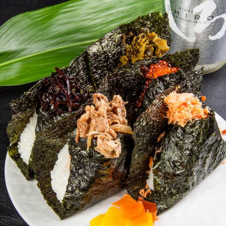  【2時間飲み放題付★火～木限定】おむすびコース☆5000円→4000円～刺身3点盛り、おむすび2個…