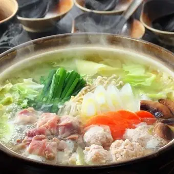【大山鶏のちゃんこ鍋食べ放題コース】3時間飲み放題付 全8品 5080円→3980円