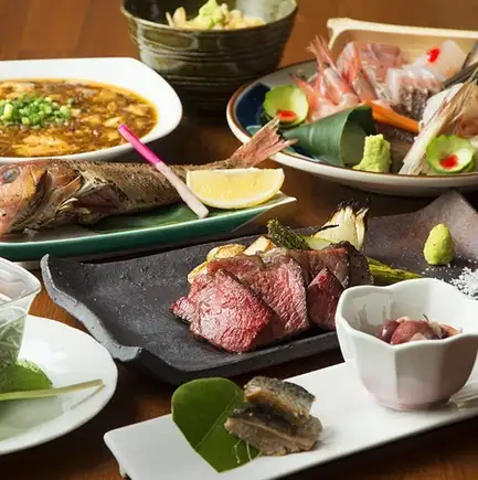 【国産和牛のサーロインステーキと地鶏の饗宴コース】3時間飲み放題付 全8品 6080円→4980円
