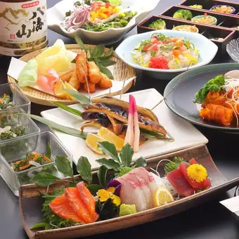 【リーズナブルコース】刺身3種や大山地鶏ステーキ3時間飲み放題付全6品4080円→3480円