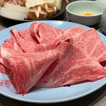 【新登場！】和牛すき焼きコース 6600円飲み別