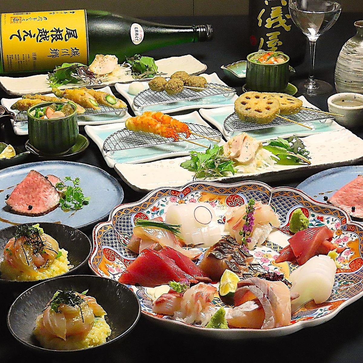 供应以宇和岛新鲜海鲜为主的日本料理。还提供私人房间！