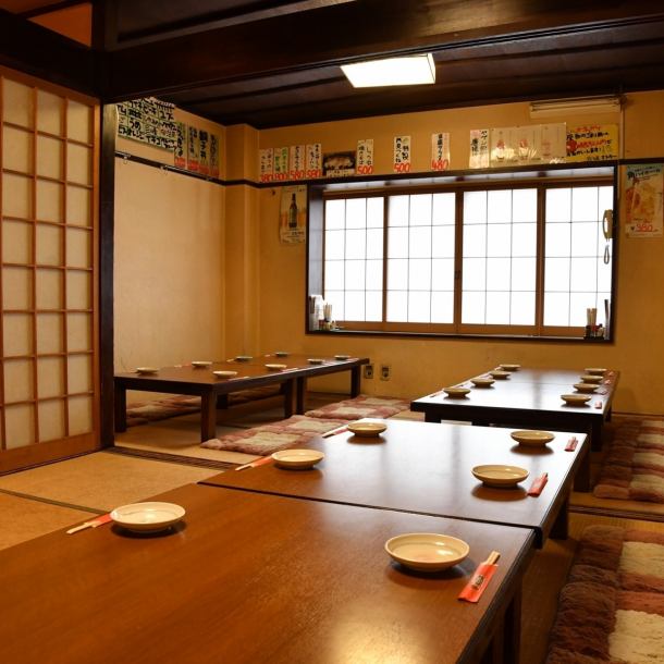 [2nd floor: OK for up to 24 people!!] We have a tatami room (smoking seats) on the 2nd floor! Group parties are also welcome! ♪◎Reservations are not possible for seats of 13 or more.