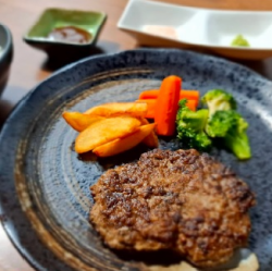 Ashigara beef hamburger set meal
