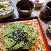 足柄茶うどんと小丼セット　温・冷